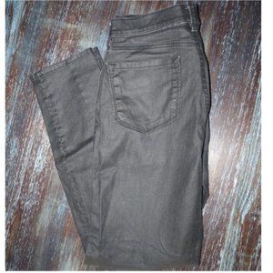 Ann Taylor LOFT Black Coated Modern Skinny Jeans